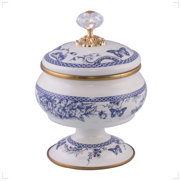 Sugar Bowl with Lid & Stand